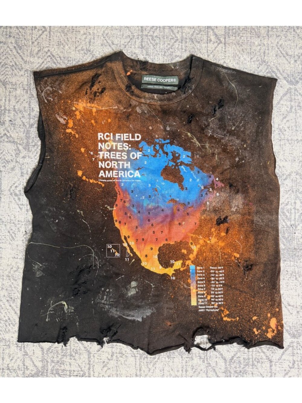 Reese Cooper x Dro Lab Custom 1/1 Reworked Distressed Tee
